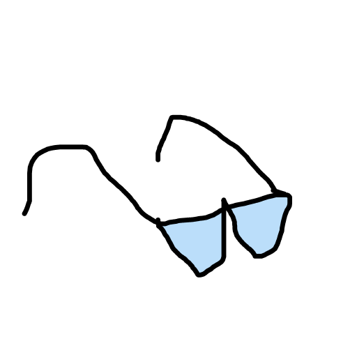Glasses drawing by ldiot
