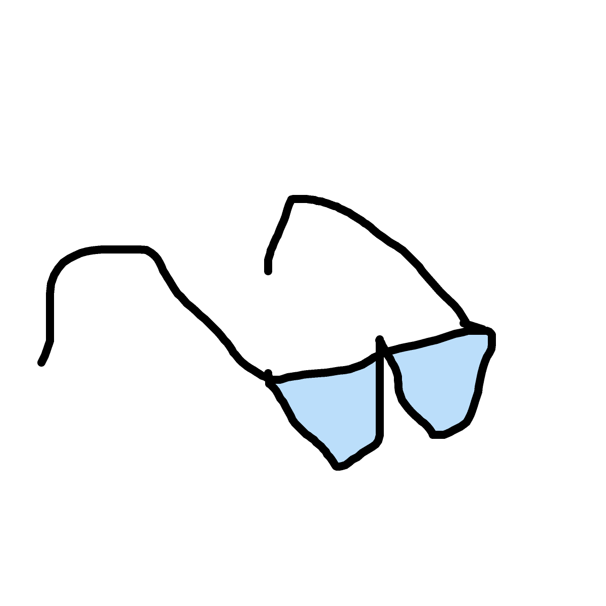 Glasses drawing by ldiot