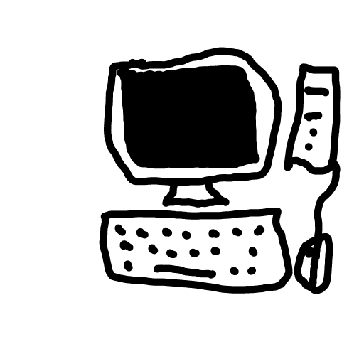 Computer drawing by soft-delta-hand