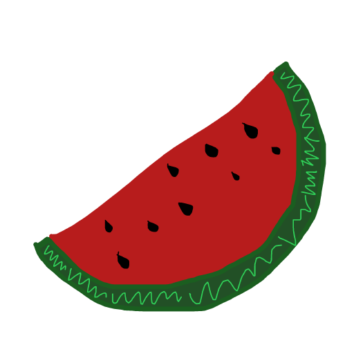 Watermelon drawing by spleenonlean