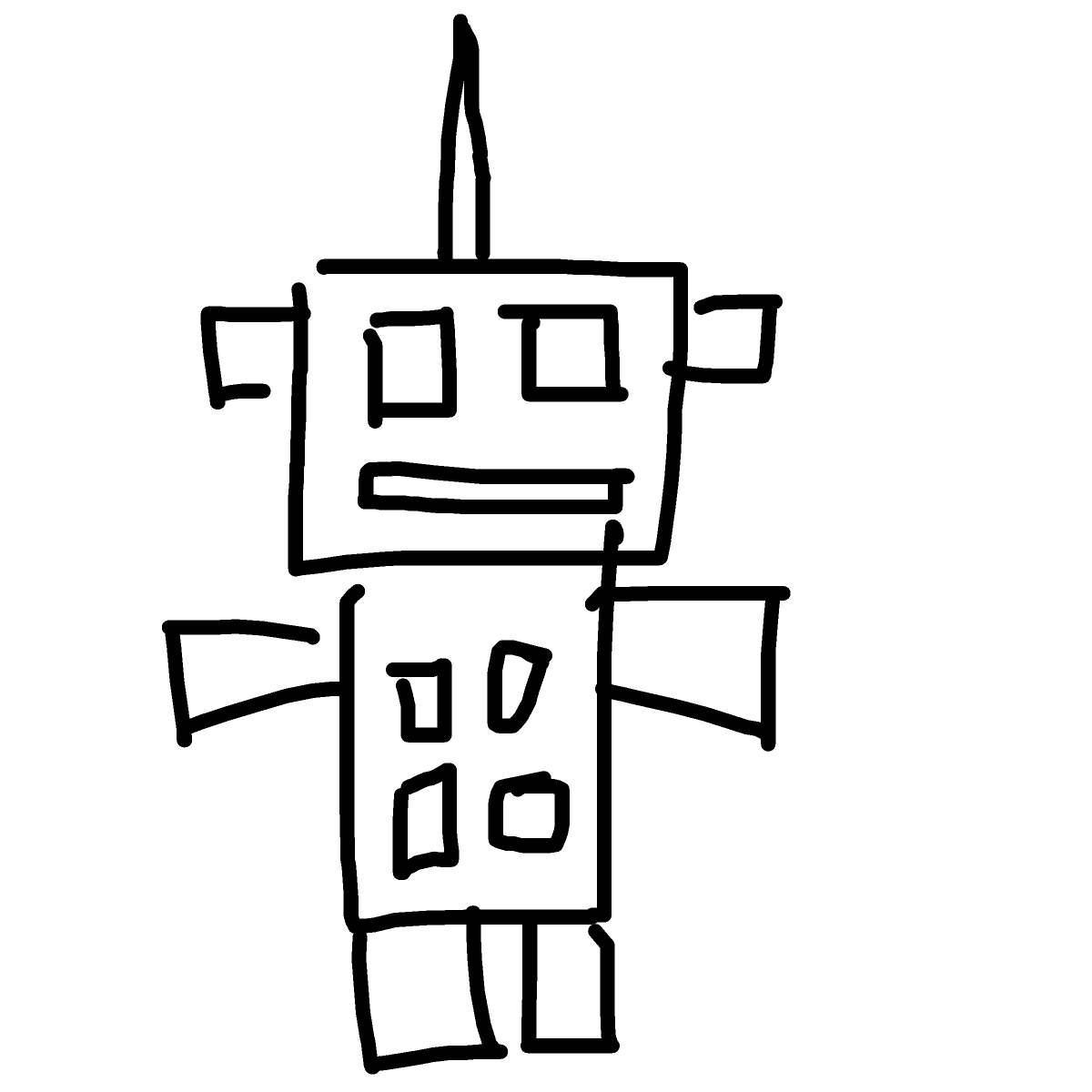 Robot drawing by jopotihnik