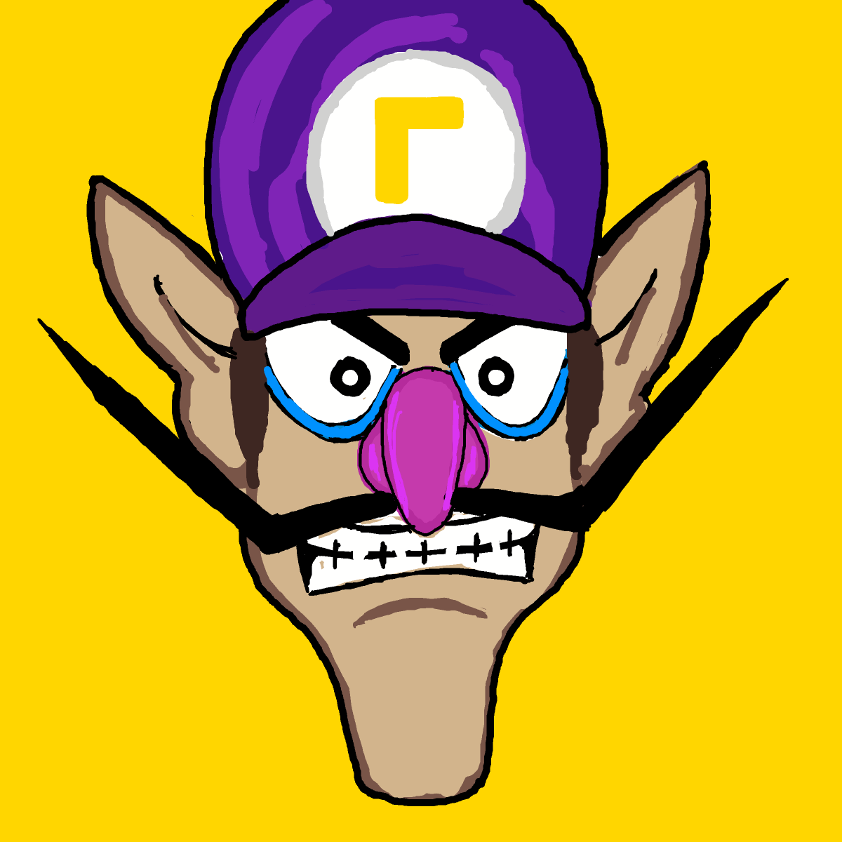 Waluigi drawing by foster