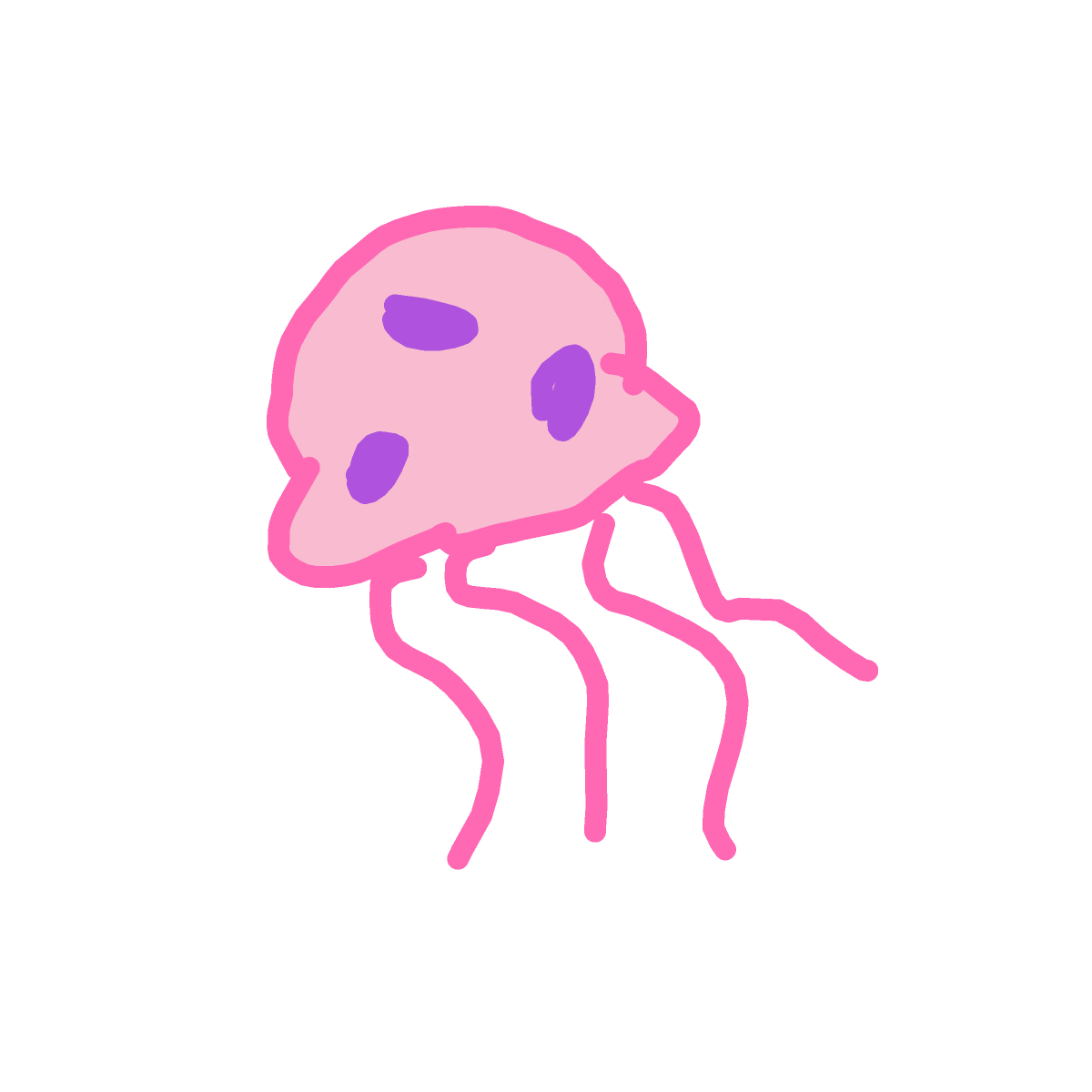 Jellyfish drawing by Juliezzz