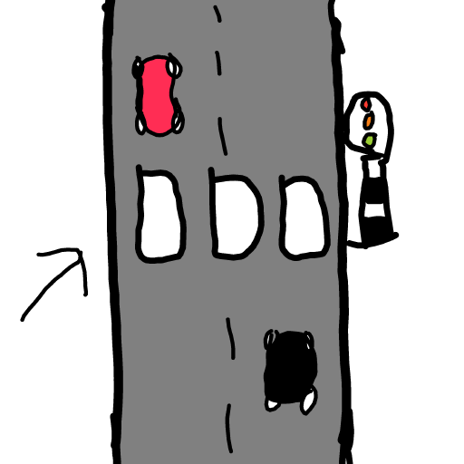 Crosswalk drawing by KevinFaber