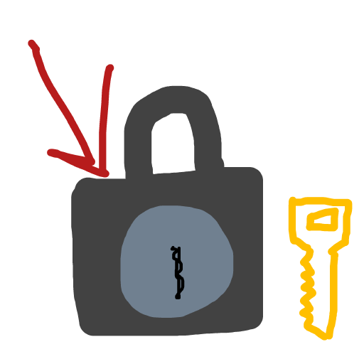 Lock drawing by nice-draw-designer