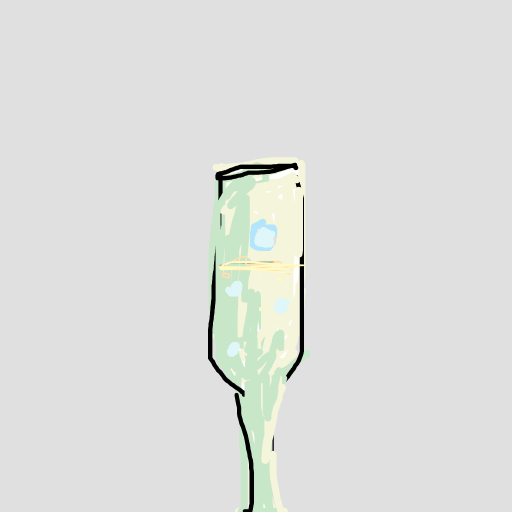 Champagne drawing by omega-flat-app