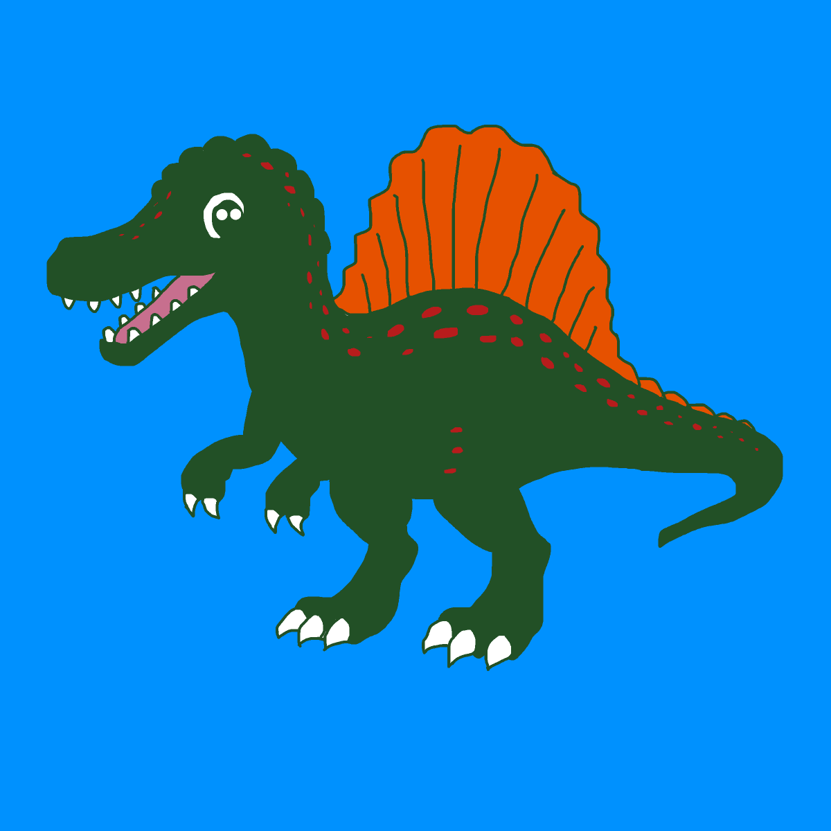 Spinosaurus drawing by carla