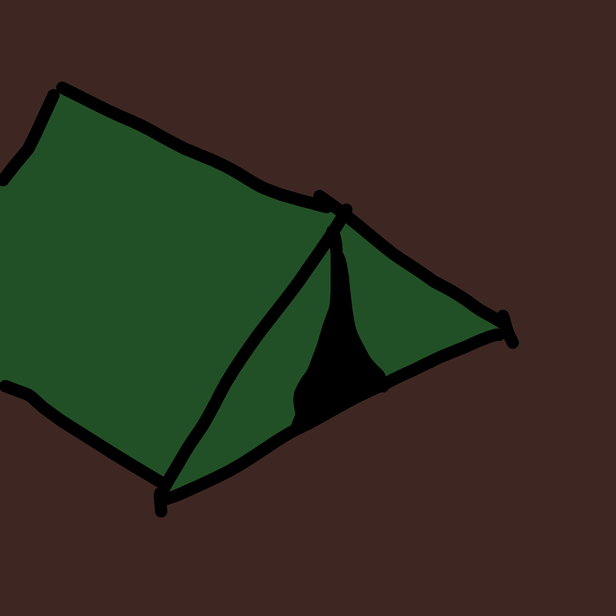 Tent drawing by Marcos