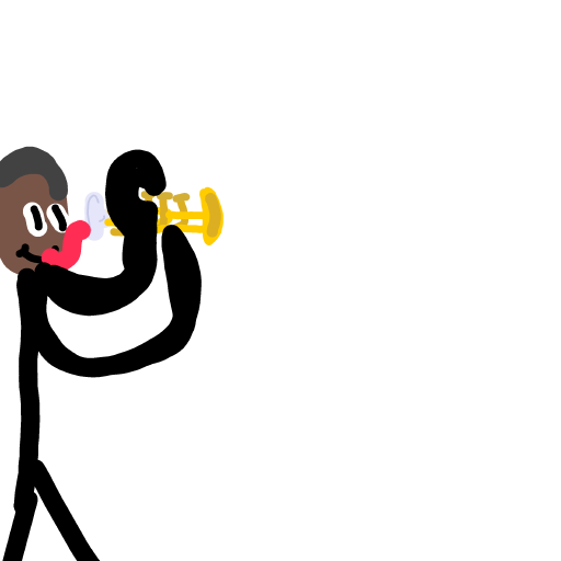 Trumpet drawing by Fih