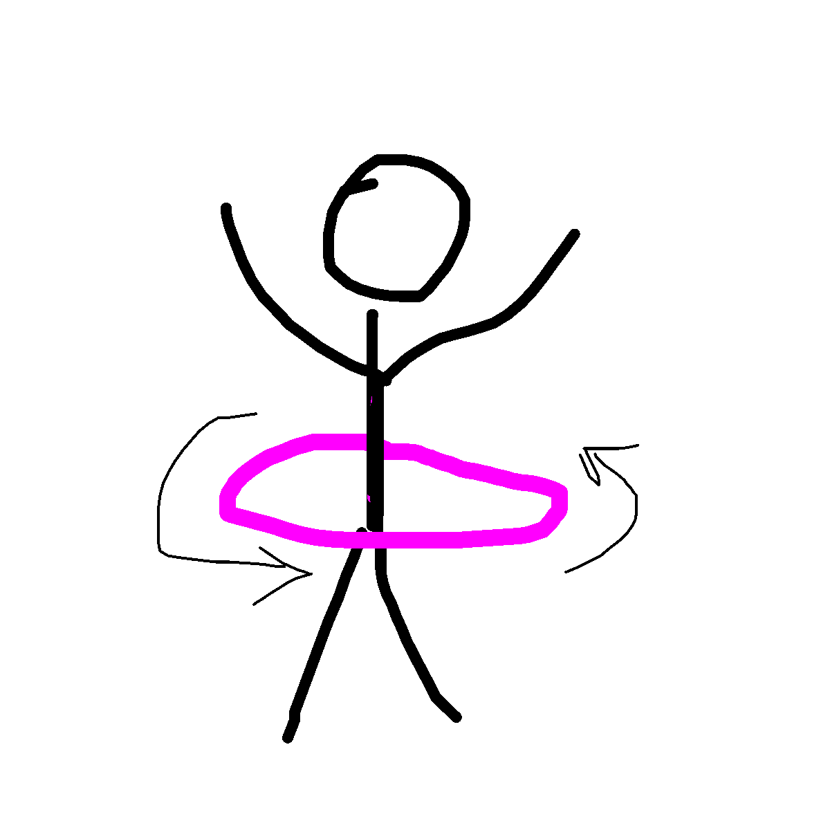 Hula Hoop drawing by lucky-bold-valor