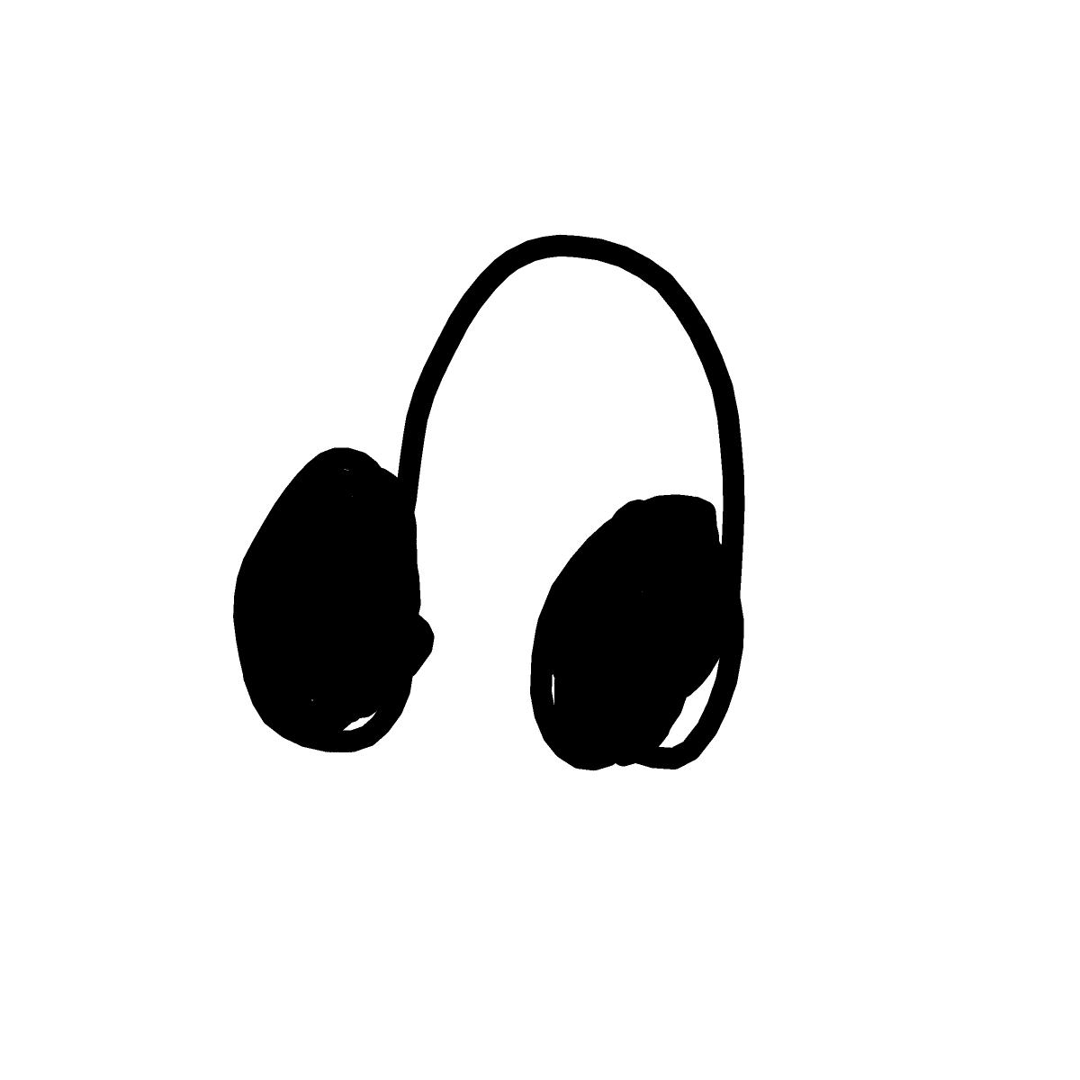 Headphones drawing by jade-silver-forge