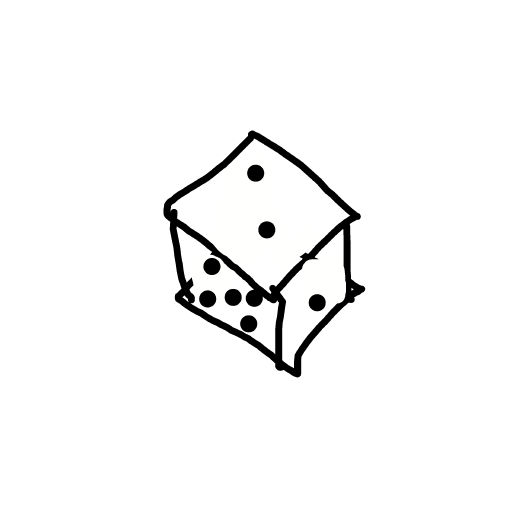 Dice drawing by tromb
