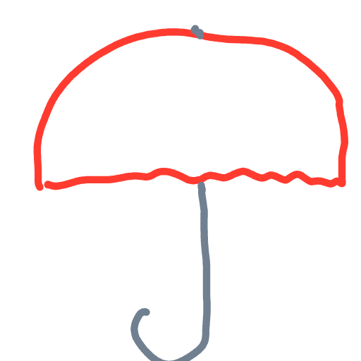 Umbrella drawing by coal-mild-peace