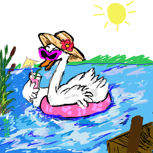 Swan drawing by manders