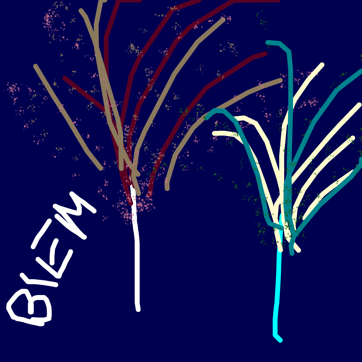 Firework drawing by tirza