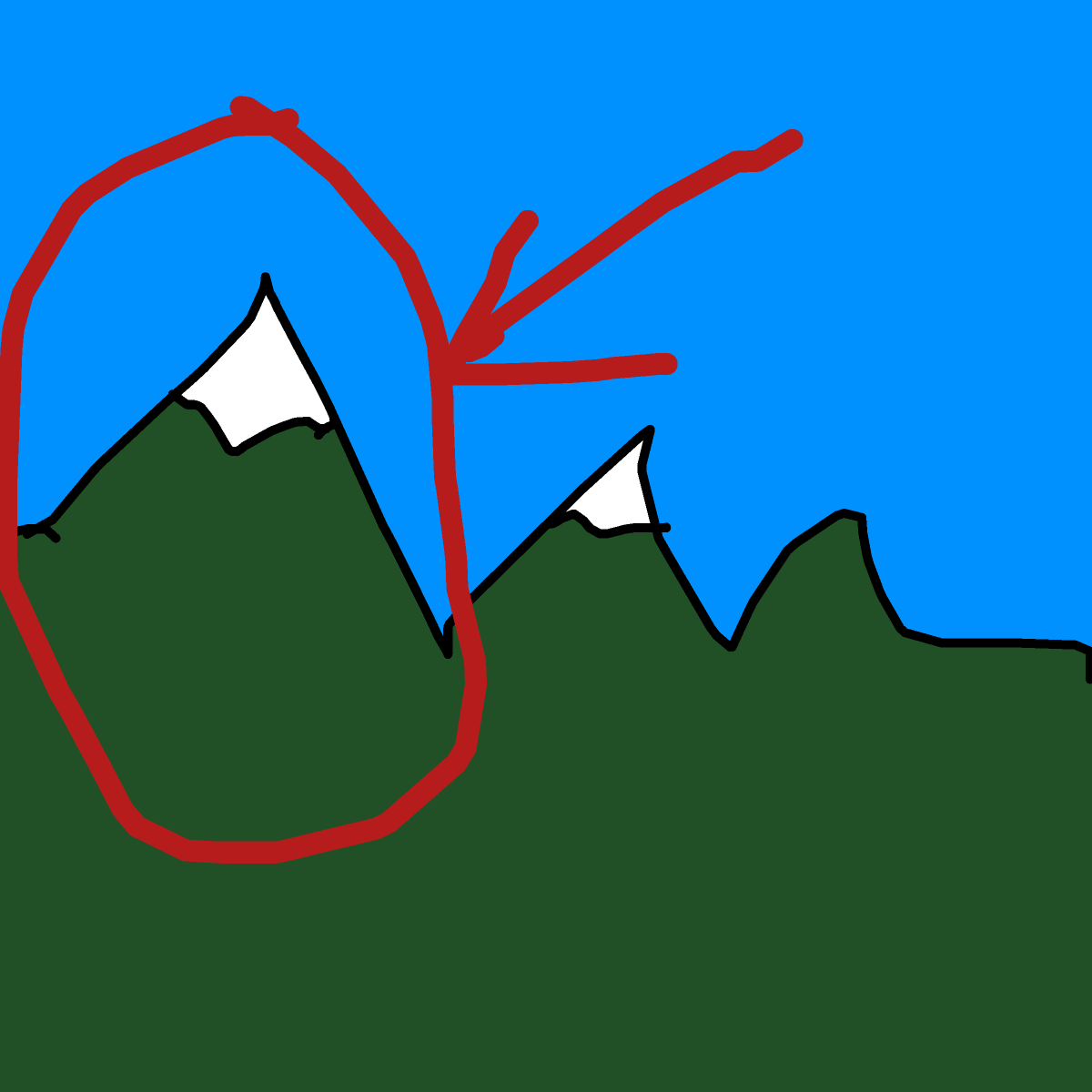 Mountain drawing by loddie