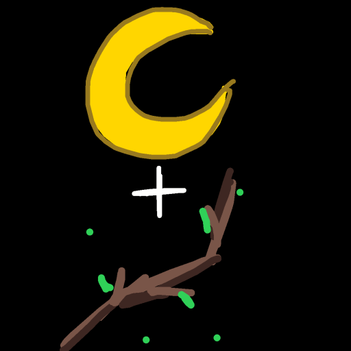 Moon Stick drawing by hen