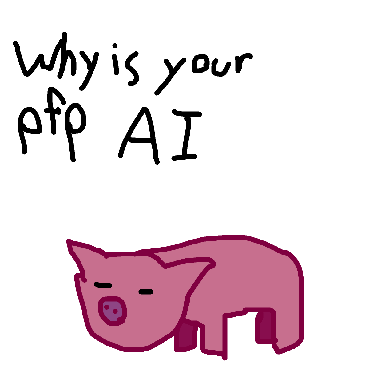 Pig drawing by ldiot