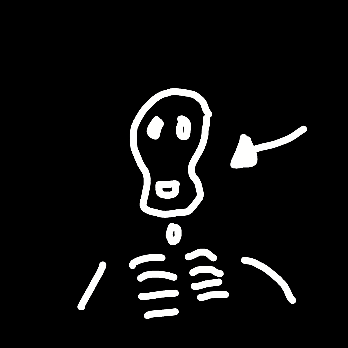 Skull drawing by SafiyyaJ