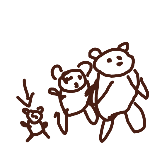Baby Bear drawing by clay-mega-force