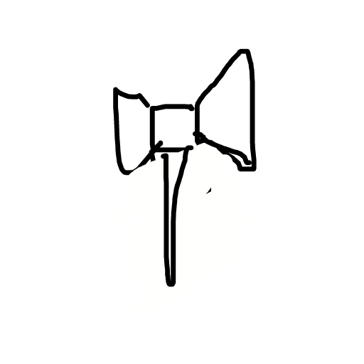 Pickaxe drawing by solar-deep-valor