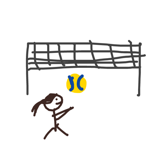 Volleyball drawing by coolest_person_ever