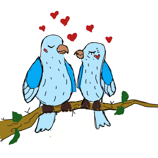 Lovebird drawing by manders