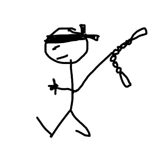Nunchucks drawing by open-zest-creator