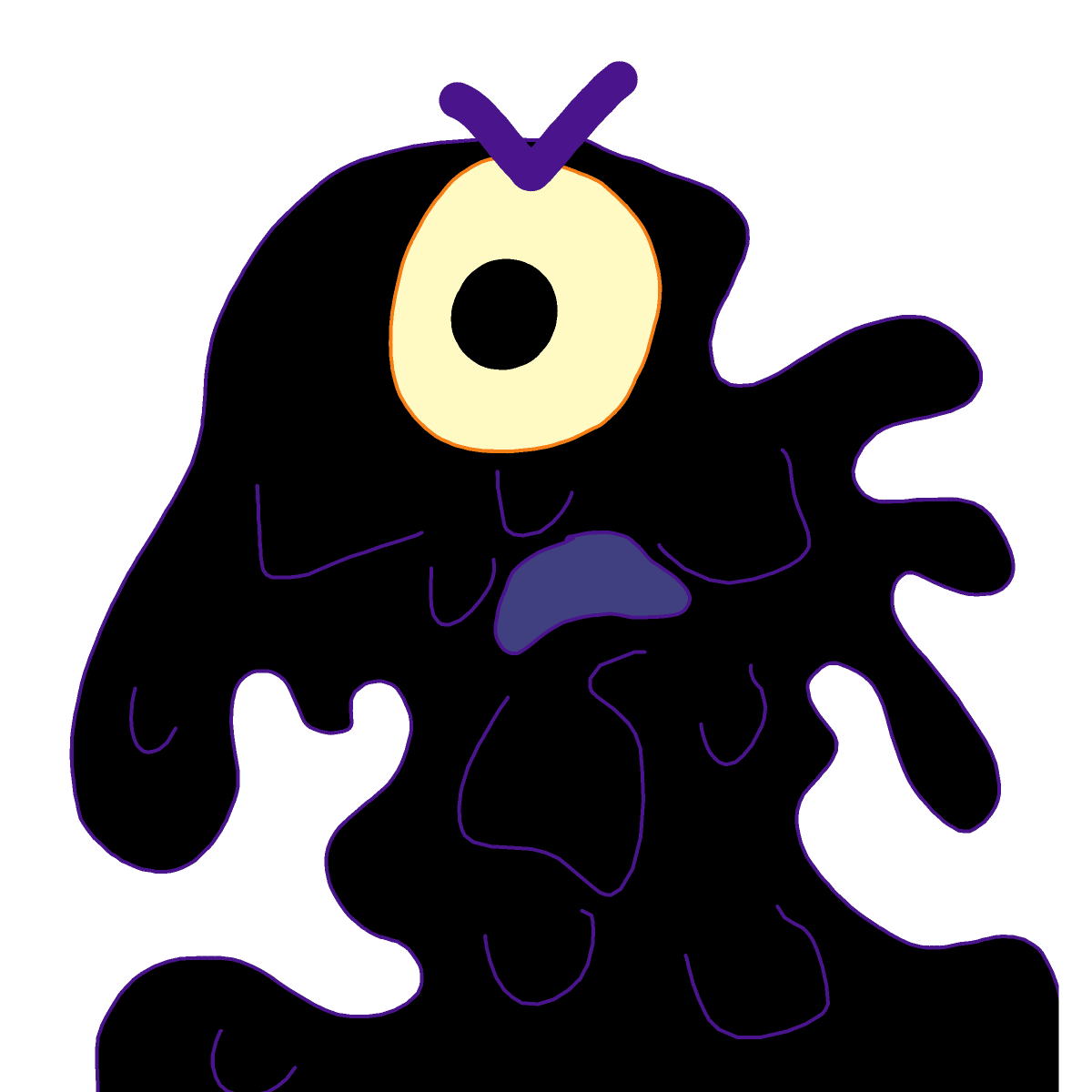 Tar Monster drawing by conn0rr