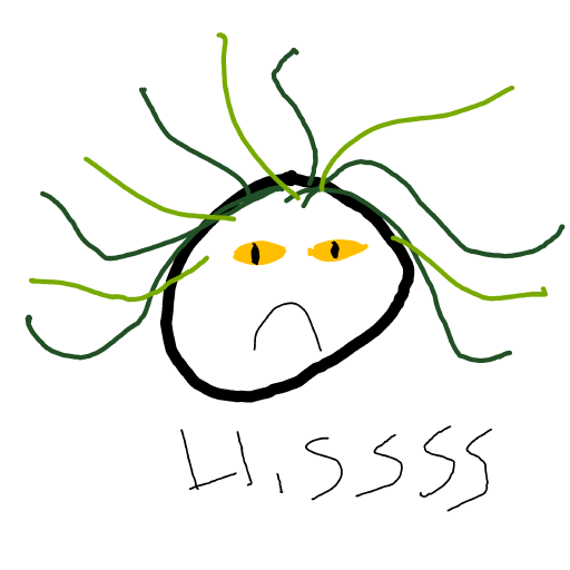 Medusa drawing by Shandi