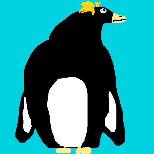 Penguin drawing by pancakes palette