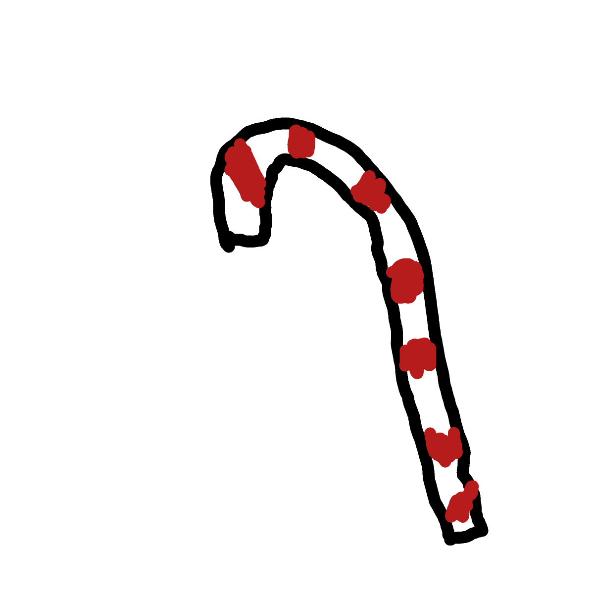 Candy Cane drawing by oscar