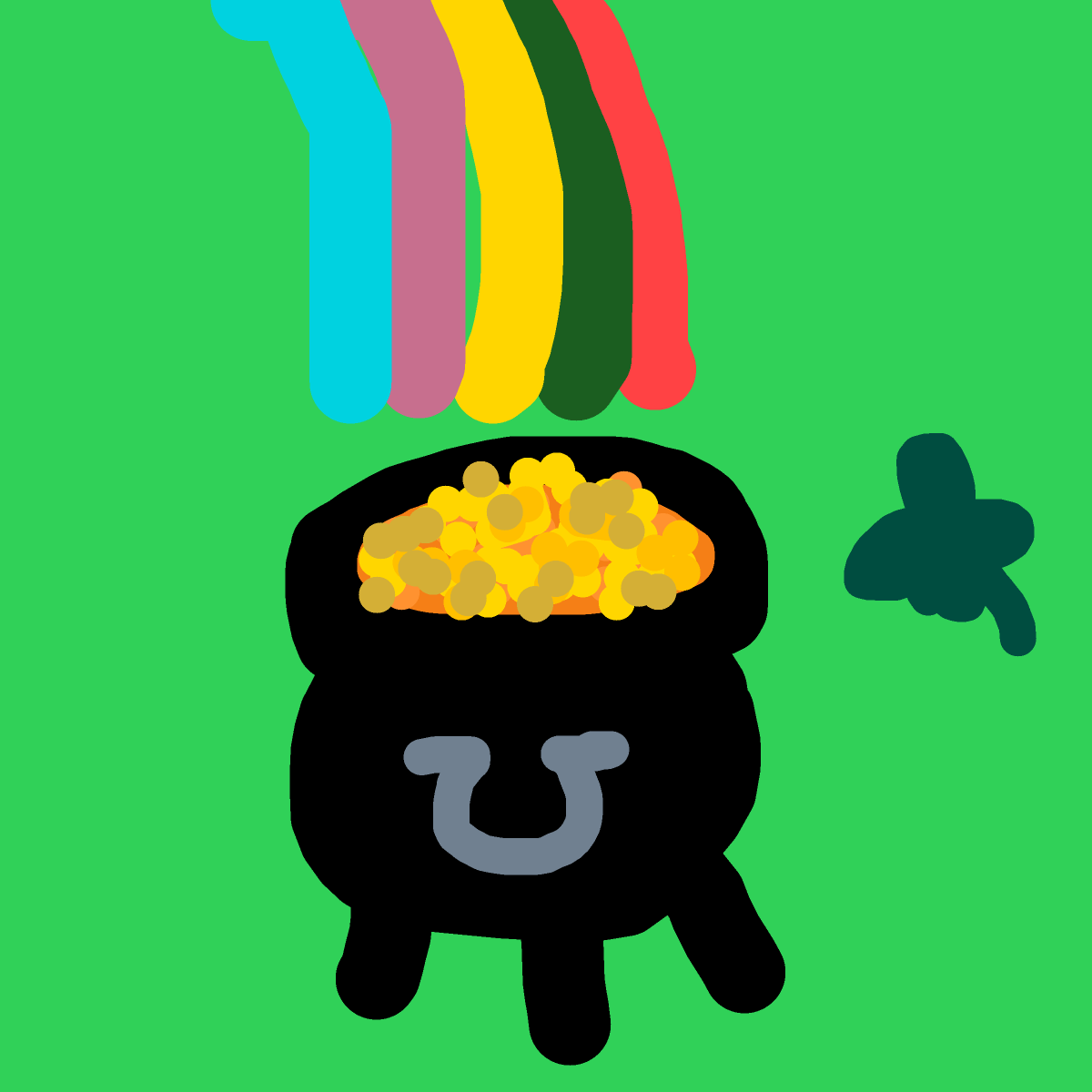 Pot of Gold drawing by knoxy