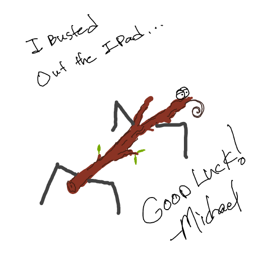 Stick Bug drawing by mike_eff