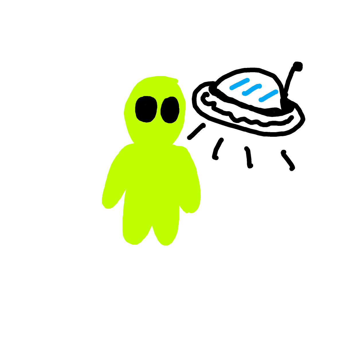 Alien drawing by doublem