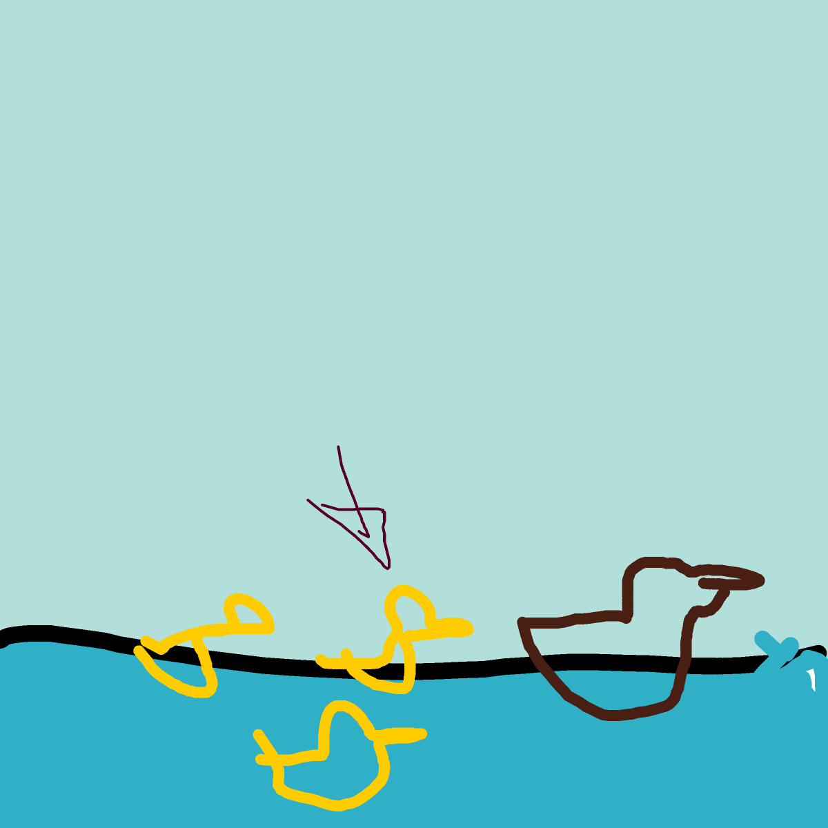 Duckling drawing by mjolnirbear
