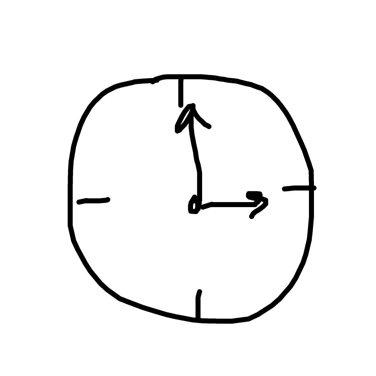 Clock drawing by bia