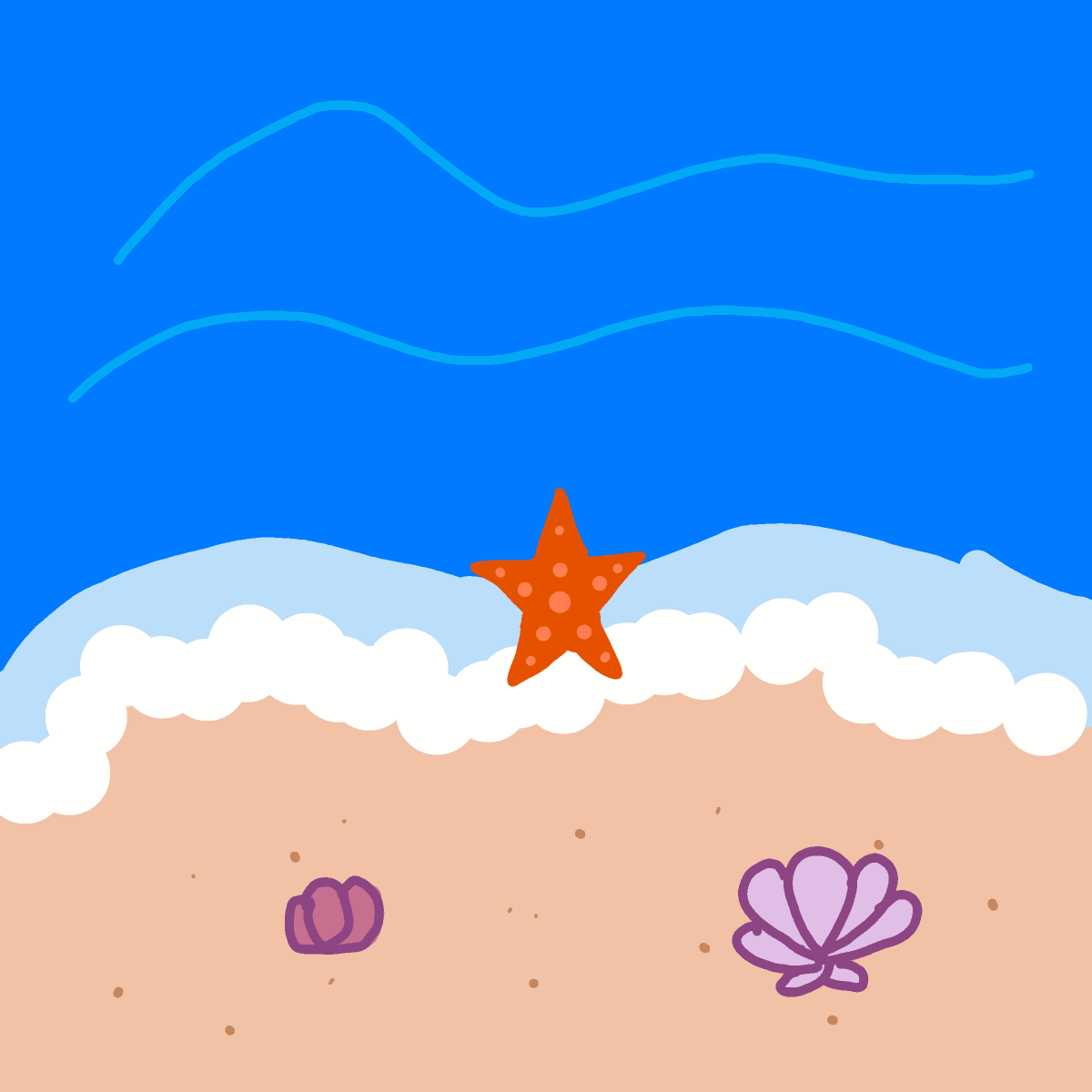 Beach drawing by 1singular_sensation
