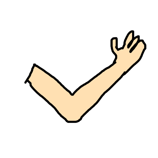 Elbow drawing by bia