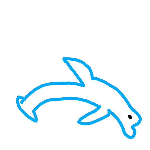 Dolphin drawing by rare-lucky-data
