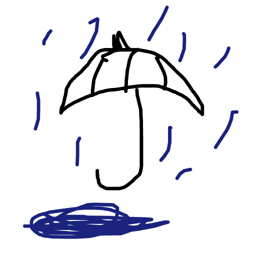 Umbrella drawing by selecta