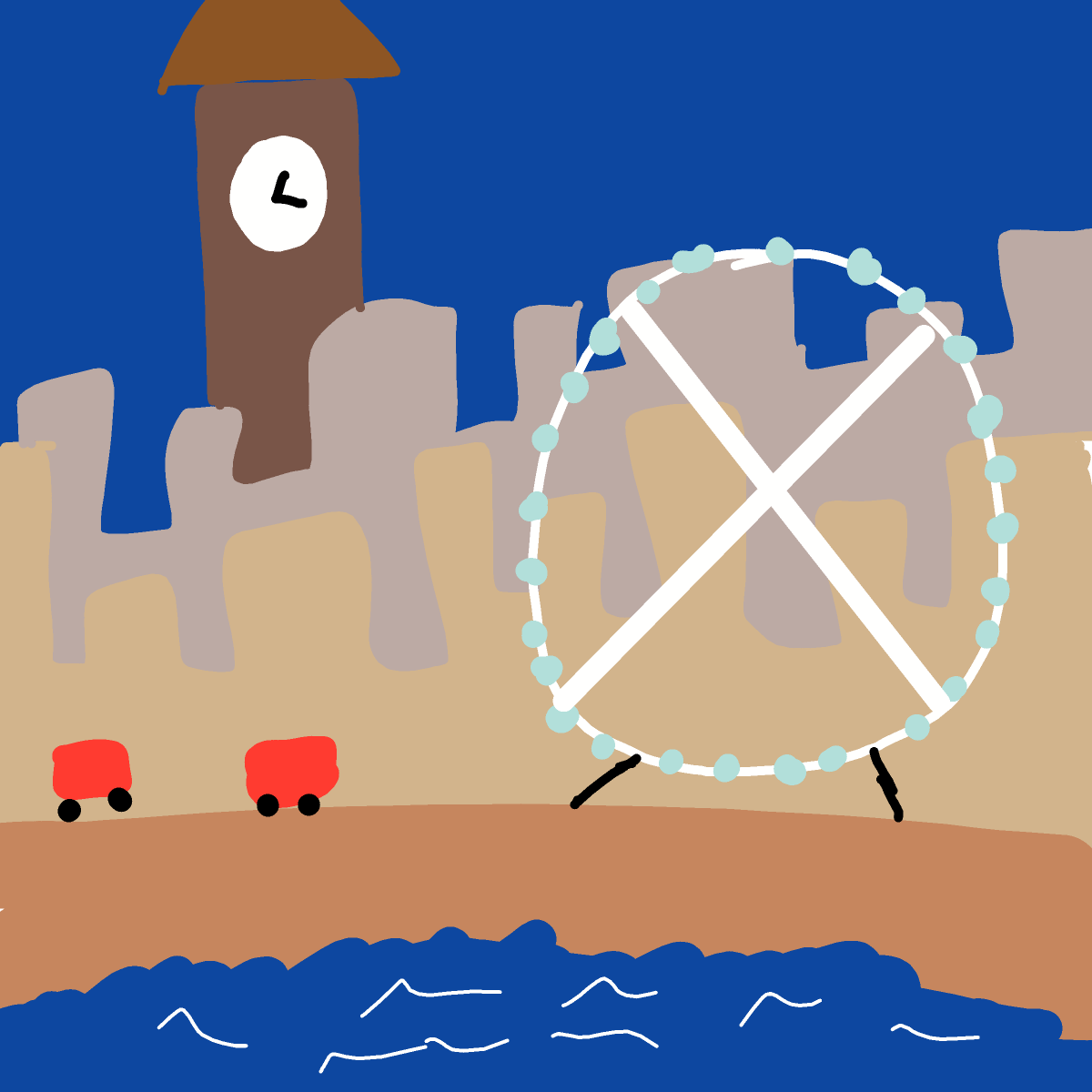 London Eye drawing by conn0rr