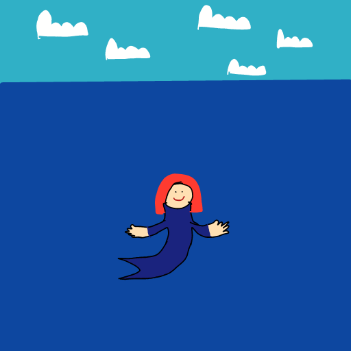 Mermaid drawing by Cwis448