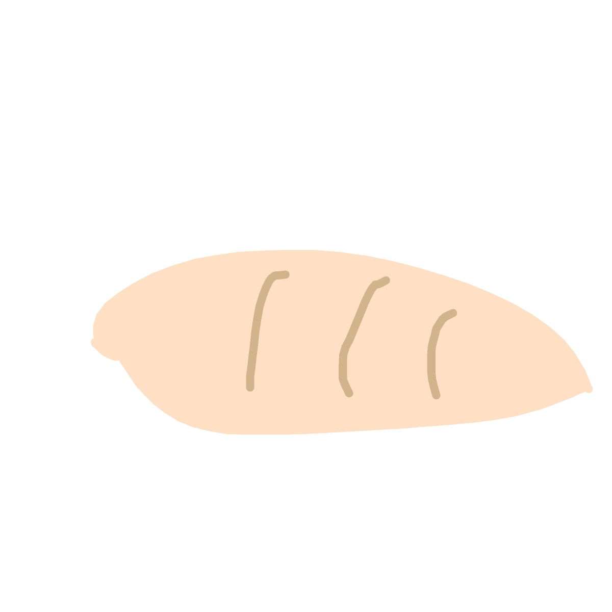 Bread drawing by zz the besty