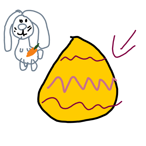 Easter Egg drawing by cream-live-style