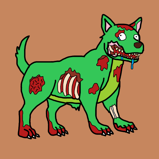 Zombie Dog drawing by monthra