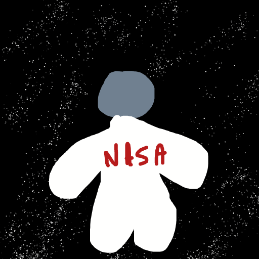 Astronaut drawing by wave-zest-painter