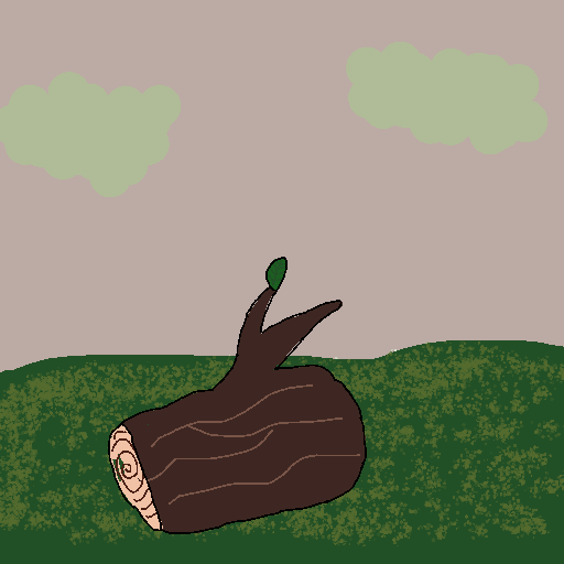 Log drawing by pancakes palette