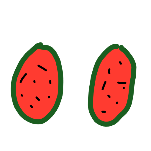 Watermelon drawing by Horseeeeeeeeey