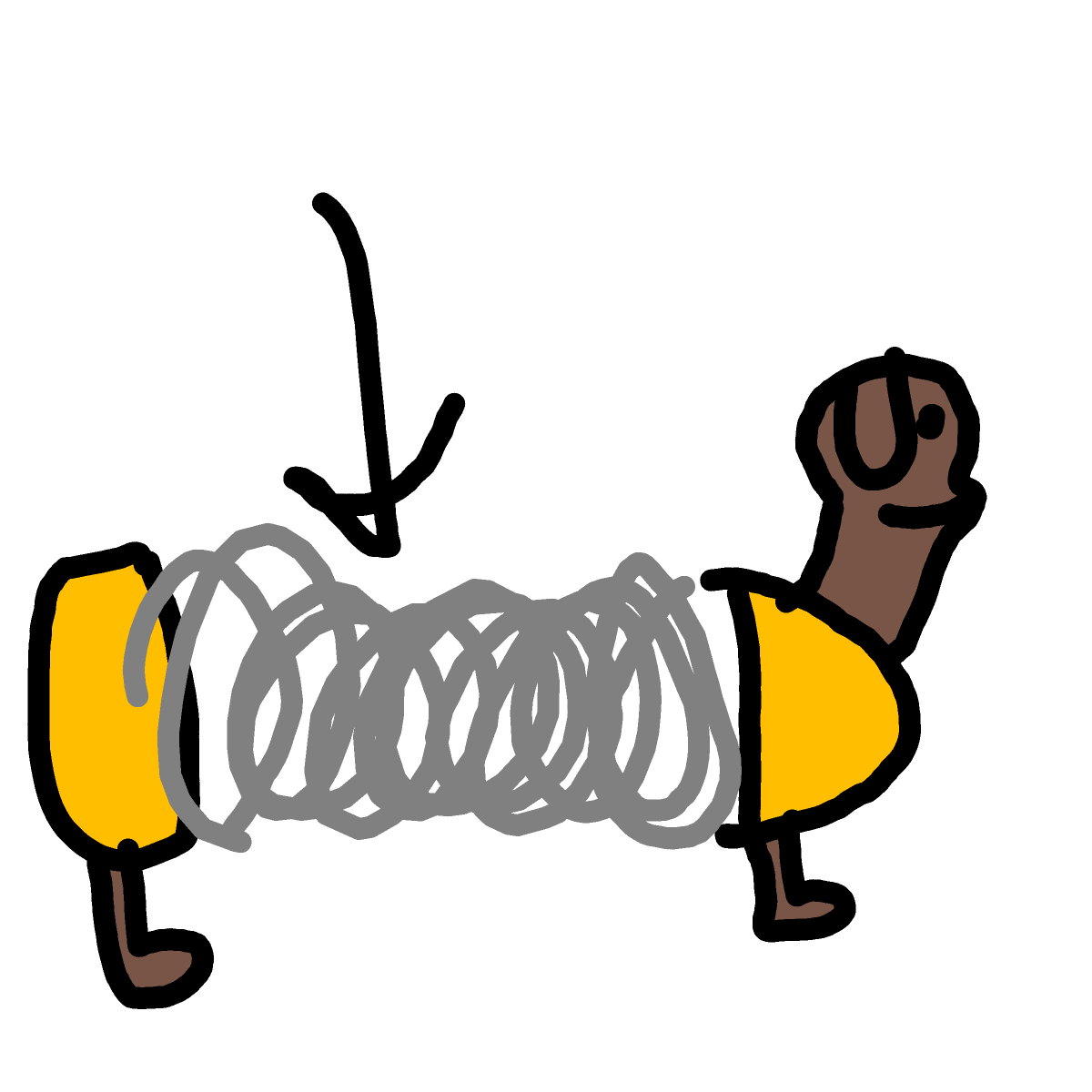 Slinky drawing by ismael